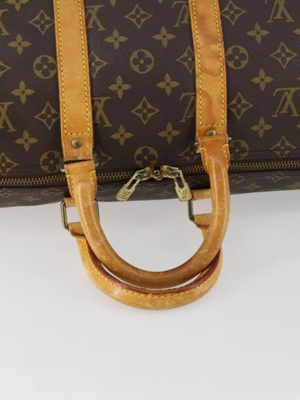 LOUIS VUITTON Monogram Keepall 45 Boston Bag M41428 LV Auth 158284 - Picture 8 of 16